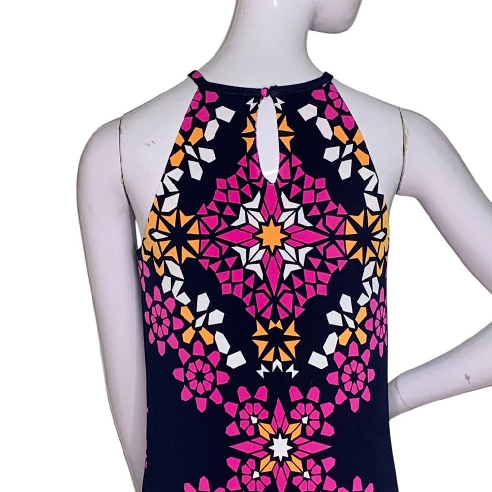 INC International Concept Halter Sleeveless Dress Geometric Print Size S - Picture 8 of 12